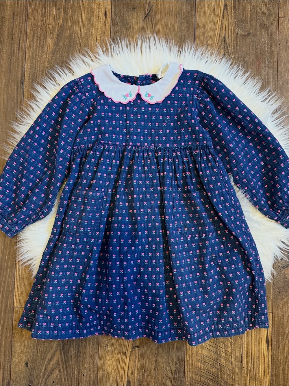 Vintage Oshkosh Heart Denim Dress